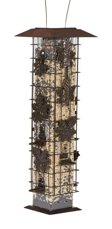 Load image into Gallery viewer, Perky-Pet Squirrel-Be-Gone Wild Bird 2 lb Metal/Plastic Bird Feeder 6 ports
