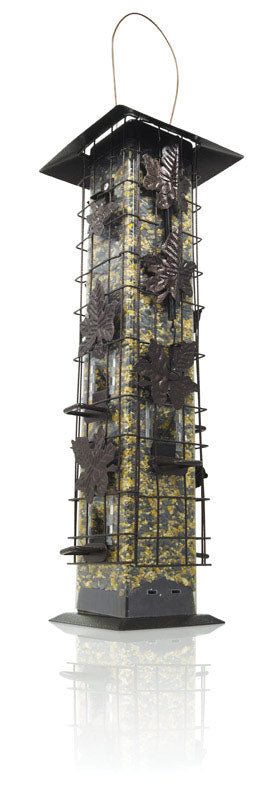 Load image into Gallery viewer, Perky-Pet Squirrel-Be-Gone Wild Bird 2 lb Metal/Plastic Bird Feeder 6 ports
