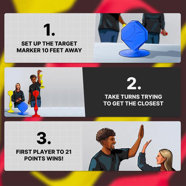 Popdarts Rookie Pack Darts Red/Yellow