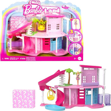 Barbie Mini Barbieland Doll House Playsets With 1.5-Inch Doll, Furniture & Accessories