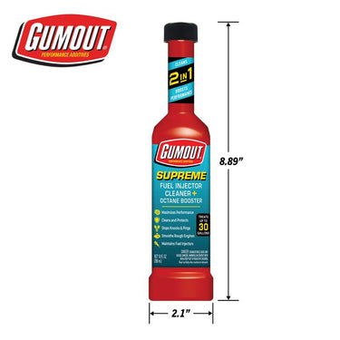 Gumout Supreme Gasoline Fuel Injector Cleaner 10 oz