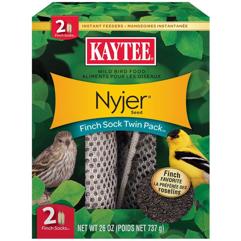 Load image into Gallery viewer, Kaytee Nyjer Finch 26 oz Mesh Finch Sock Bird Feeder
