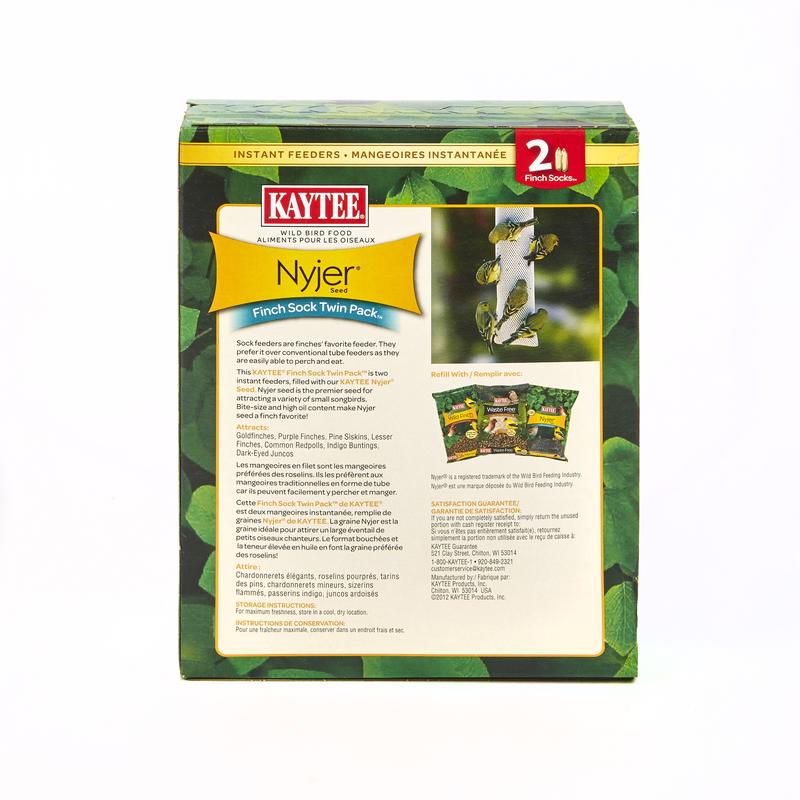 Load image into Gallery viewer, Kaytee Nyjer Finch 26 oz Mesh Finch Sock Bird Feeder
