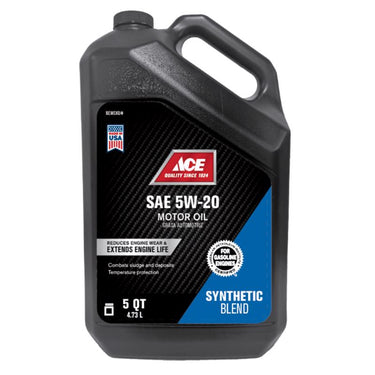 Ace 5W-30 Gasoline Synthetic Blend Motor Oil 5 qt 1 pk