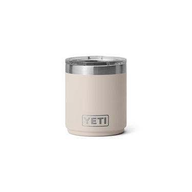 YETI Rambler 10 oz Cape Taupe BPA Free Ceramic Lined Stackable Lowball Tumbler with MagSlider Lid