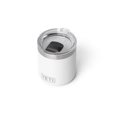 YETI Rambler 10 oz White BPA Free Ceramic Lined Stackable Lowball Tumbler with MagSlider Lid