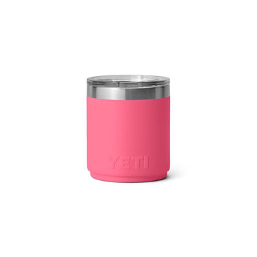 YETI Rambler 10 oz Tropical Pink BPA Free Ceramic Lined Stackable Lowball Tumbler with MagSlider Lid