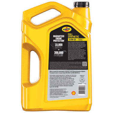 Pennzoil Full Synthetic 0W-20 Synthetic Motor Oil 5 qt 1 pk
