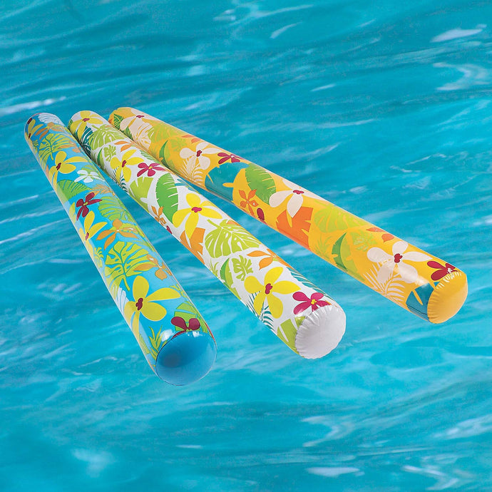 Topical Flower Inflatable Pool Noodles