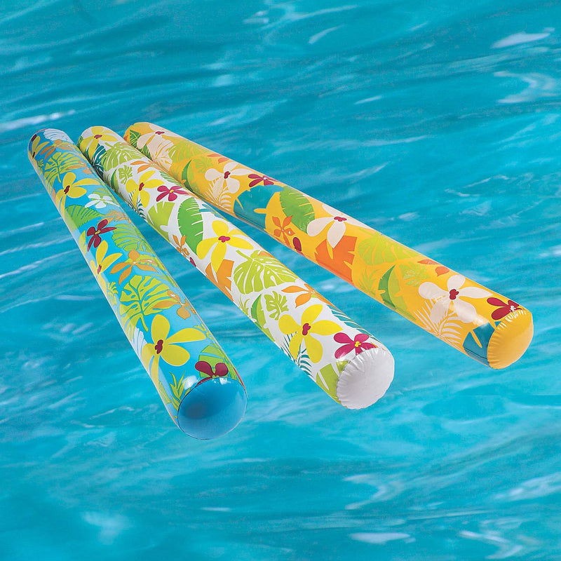 Load image into Gallery viewer, Topical Flower Inflatable Pool Noodles
