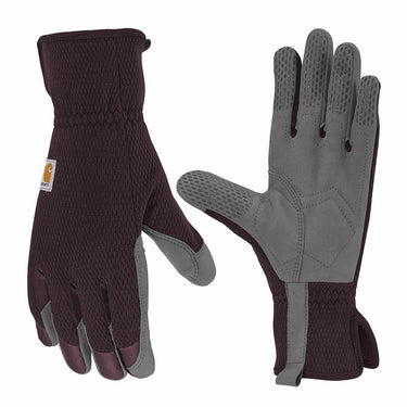 Carhartt Women's High Dexterity Padded palm Touch Sensitive Long Cuff Glove (Berry) Size M