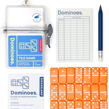 Kikkerland Dominoes Travel Game