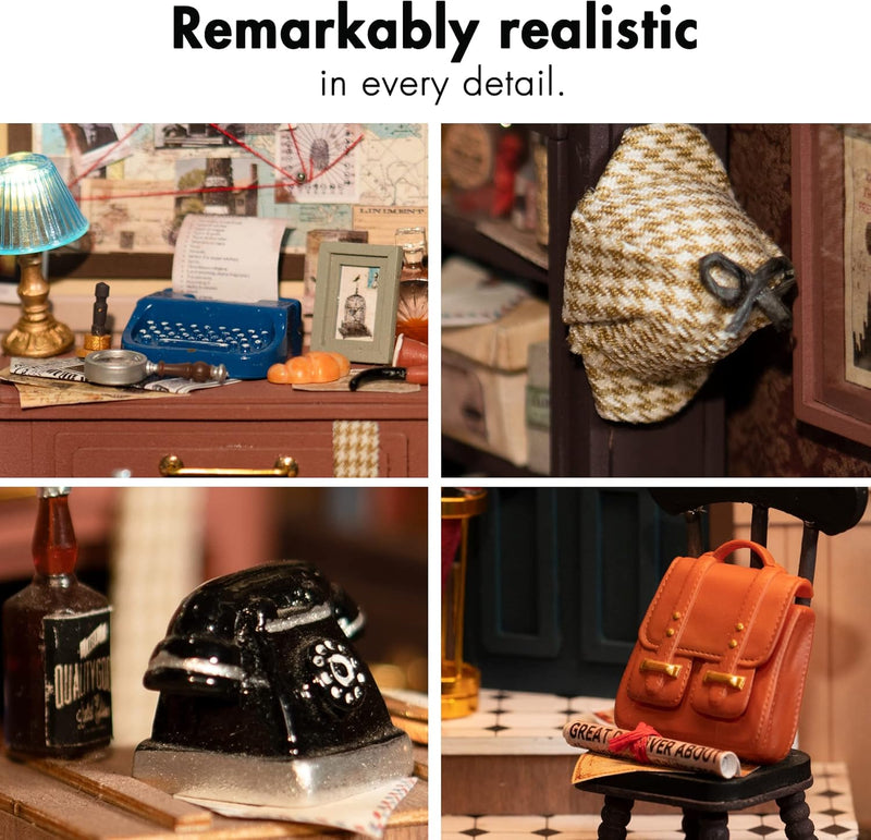 Load image into Gallery viewer, Rolife Mose&#39;s Detective Agency DIY Book Nook Kit
