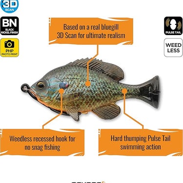 Savage Gear Soft Bait Pulse Tail Bluegill (Pumpkinseed)
