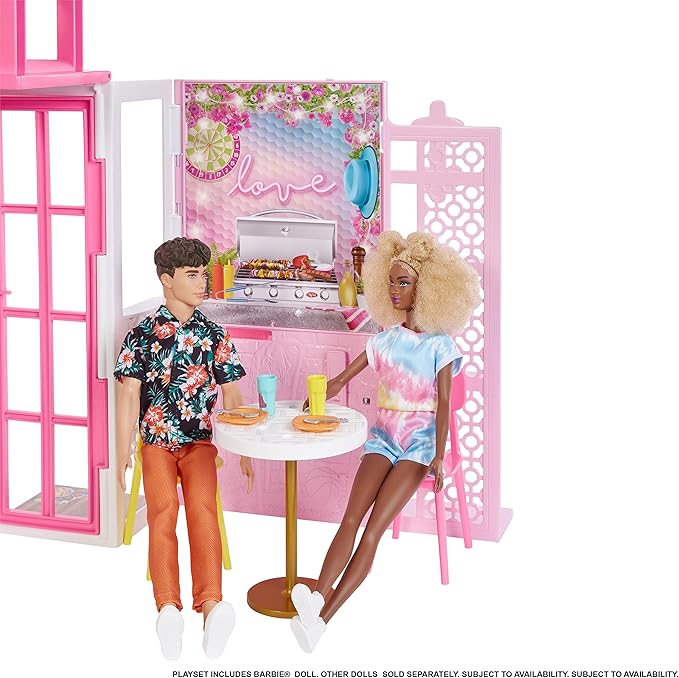 Load image into Gallery viewer, Barbie Dollhouse Playset Doll &amp; House with 2 Levels
