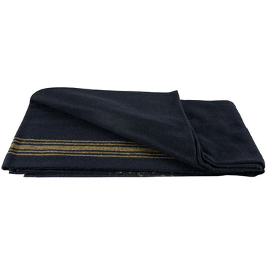 Fox Outdoor Products® Mustard Striped Navy Wool Blanket