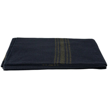 Fox Outdoor Products® Mustard Striped Navy Wool Blanket