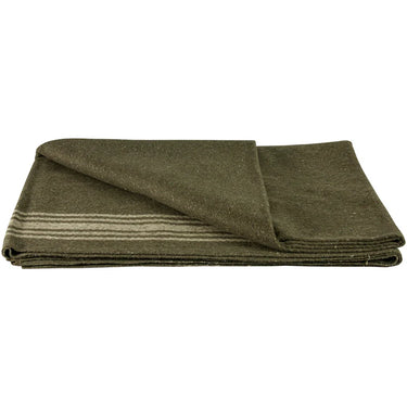 Fox Khaki Striped Olive Drab Blanket Olive Drab