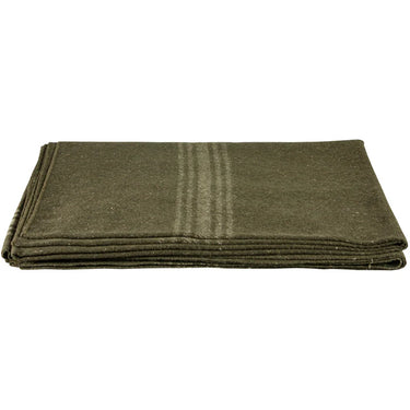 Fox Khaki Striped Olive Drab Blanket Olive Drab