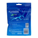 Back of the Rite Aid Easy Slide Dental Flossers pack