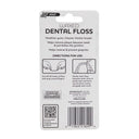 Back of the Rite Aid waxed dental floss 2 pack card