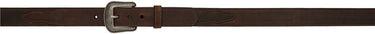 3D 1 1/4" Kid's Distressed Western Basic Belt (Dark Brown) Size 24