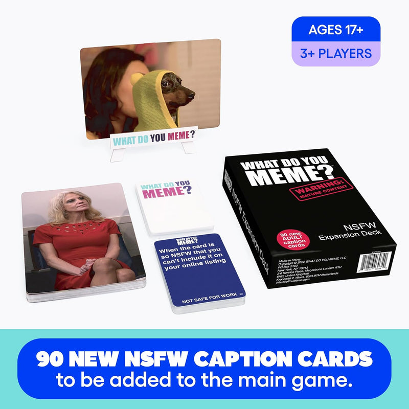 Load image into Gallery viewer, WHAT DO YOU MEME? NSFW Expansion Pack Designed to be Added to Core Game
