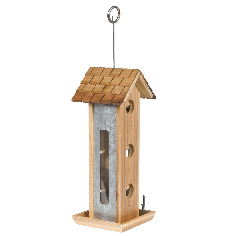 Load image into Gallery viewer, Birdscapes Bird Feeder Tin Jay Aluminum 2 lbs.
