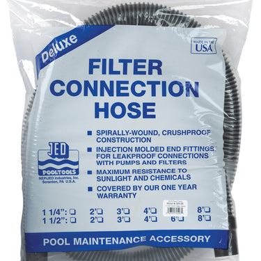 JED Pool Tools Deluxe Filter Connection Hose 1.25 in. W X 6 ft. L