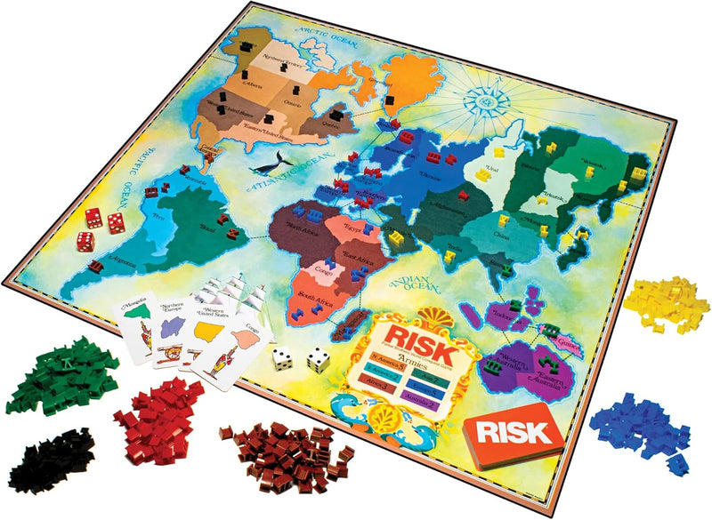 Load image into Gallery viewer, Risk The 1980&#39;s Edition With Original 1980&#39;s Artwork and Components by Winning Moves Games USA, Strategy Board Game of World Domination for 2 to 6 Players, Ages 8+
