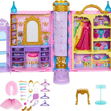 Disney Princess Ready For The Ball Closet With Fashions, Accessories, & Storage