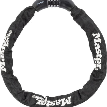 Master Lock Hardened Steel Chain with Integrated Resettable Combination Lock