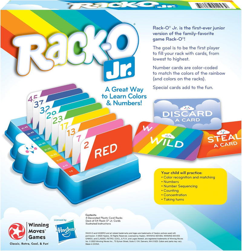 Load image into Gallery viewer, Winning Moves Games Rack-O Jr USA, Children&#39;s Edition of The Game of Rack-O for 2 to 4 Players, Ages 4+
