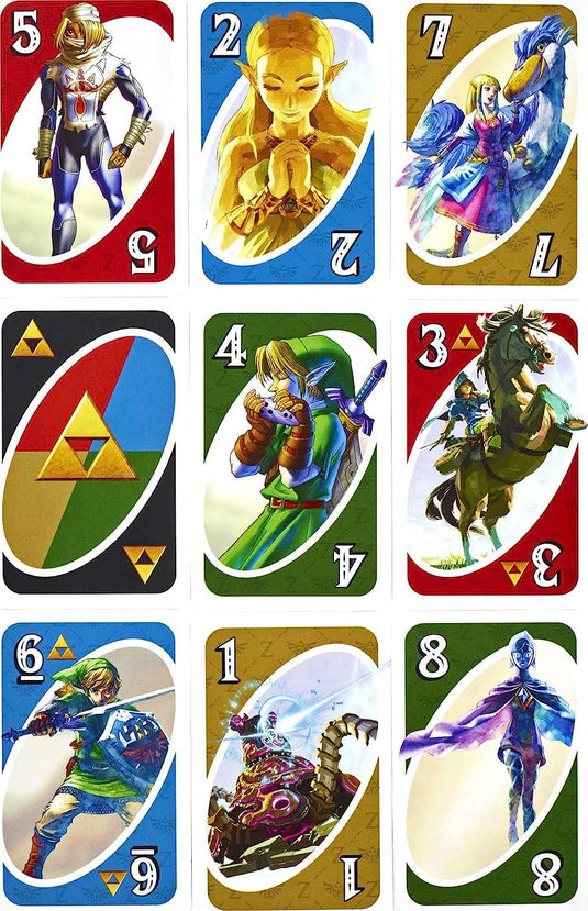 Mattel Games UNO the Legend of Zelda Card Game for Family Night with Graphics From the Legend of Zelda & Special Rule