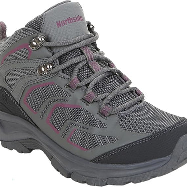 Northside Women's Skyview Mid Hiking Boot (Grey/Berry) Size 7 1/2