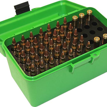 MTM Deluxe Ammo Box 50-rounds Rifle 22-250 To 308