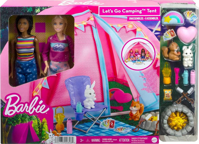 Barbie It Takes Two Camping Playset With Tent, 2 Barbie Dolls & Accessories