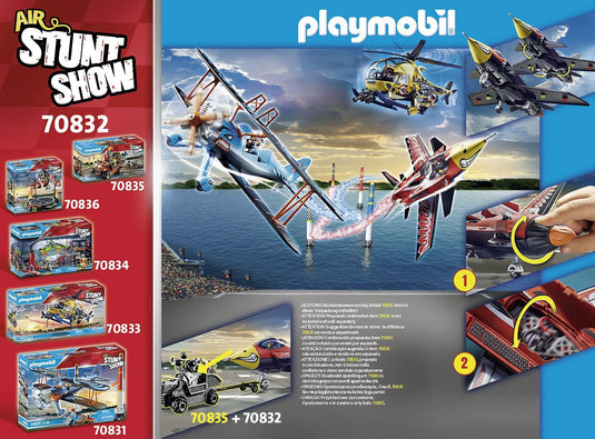 Air Stunt Show 70832 Eagle Jet, Toy Plane with Wind-up Motor, Aeroplane Toy for 5+ Year Olds