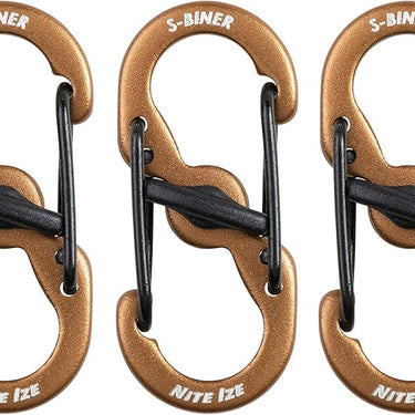 Nite Ize S-Biner MicroLock Stainless Steel 5-Pack (Coyote)