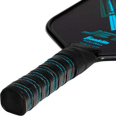 Franklin Sports Pickleball Paddle - Titus + Jet Aluminum Plated Pickleball Paddles - USA Pickleball (USAPA) Approved Paddle - 8mm Thick Core Blue