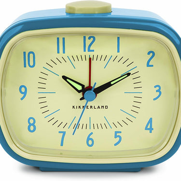 Kikkerland Retro Alarm Clock – Blue
