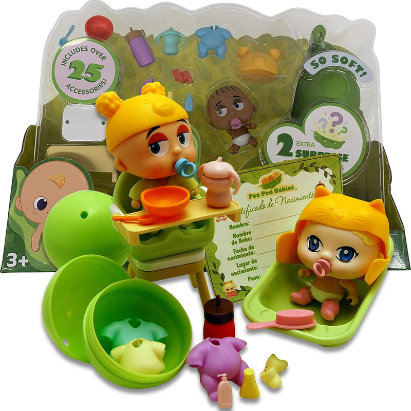 Load image into Gallery viewer, Pea Pod Babies Dinner/Bath Time Set
