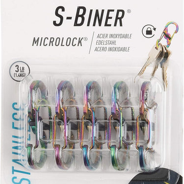Nite Ize S-Biner MicroLock Stainless Steel 5-Pack (Spectrum)
