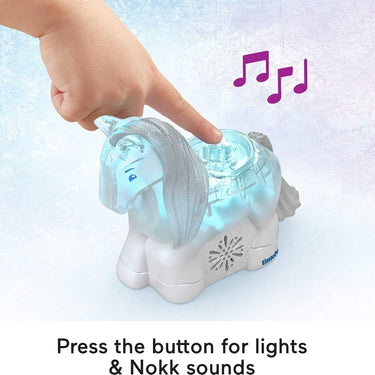 Fisher-Price Little People Disney Frozen Elsa & Nokk Figure Set with Lights & Sounds
