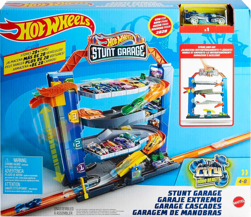 Load image into Gallery viewer, Hot Wheels City Stunt Garage Playset With 1 Toy Car
