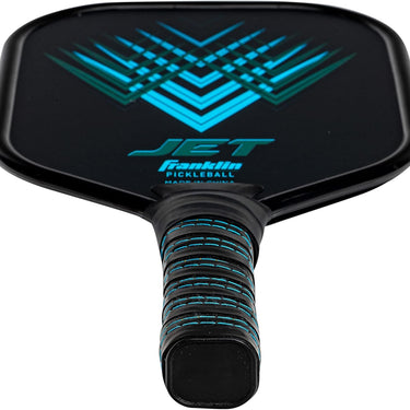 Franklin Sports Pickleball Paddle - Titus + Jet Aluminum Plated Pickleball Paddles - USA Pickleball (USAPA) Approved Paddle - 8mm Thick Core Blue