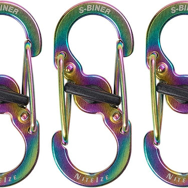 Nite Ize S-Biner MicroLock Stainless Steel 5-Pack (Spectrum)
