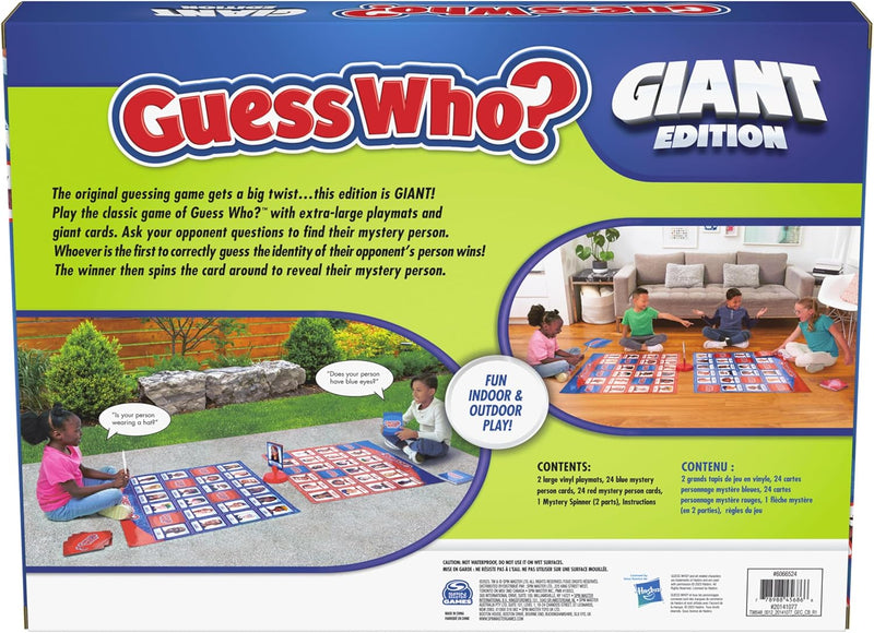 Load image into Gallery viewer, Spin Master Games, Guess Who? Giant Edition, Family Game for Indoor &amp; Outdoor Fun with Big Oversized Board, for Family and Kids, 2-4 Players, Ages 6 &amp; Up
