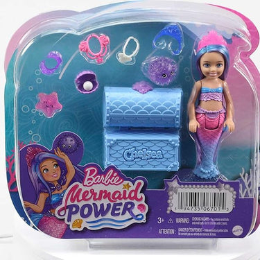 Barbie Mermaid Power Chelsea Small Doll with Blue & Purple Hai