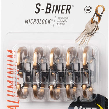 Nite Ize S-Biner MicroLock Stainless Steel 5-Pack (Coyote)